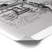 Poster Carte du monde détaillant les expéditions (Coin)