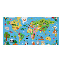 Carte du monde drôle