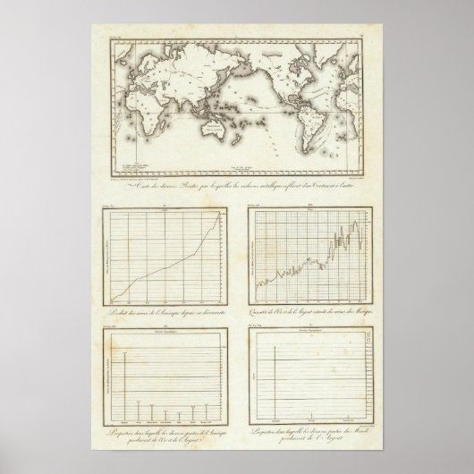 Poster Carte du monde du Mexique (Devant)