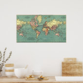 Poster Carte du monde en 1919-1921 (Cuisine)