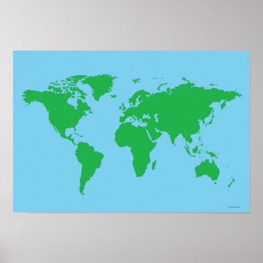 Poster Carte du monde illustrée 3 (Devant)