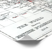 Poster Carte du monde montrant les possessions britanniqu (Coin)