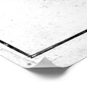 Poster Carte du monde noir et blanc (1782) (Coin)