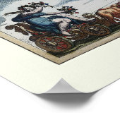 Poster Carte du monde par Joan Blaeu - 1664 (Coin)