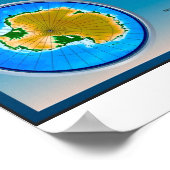 Poster Carte du monde physique et politique (Coin)