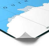 Poster Carte du monde politique (Coin)