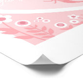 Poster Carte du monde rose enchantée - Art pour enfants (Coin)