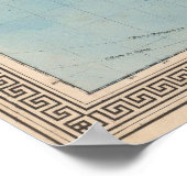 Poster Carte du monde sur la projection de Mercator (Coin)