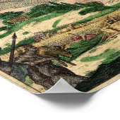 Poster Carte du monde van Schagen 1680 (Coin)