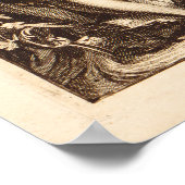 Poster Carte du monde vers 1713 (Planisphere terrestre) (Coin)