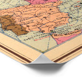 poster carte du monde vintage (Coin)