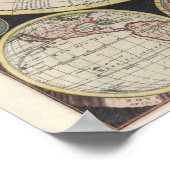 Poster Carte du monde vintage (Coin)