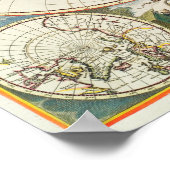 Poster Carte du monde vintage (Coin)