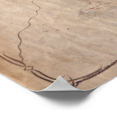 Poster Carte du mont Lonley (Coin)