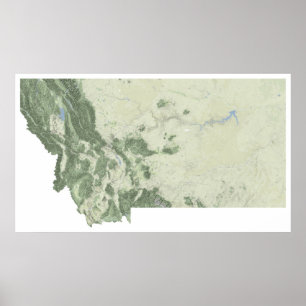 Poster Carte du Montana