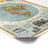 Poster Carte du Motif de vol (Coin)