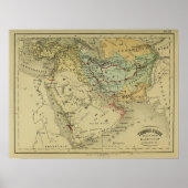 Poster Carte du Moyen-Orient (Devant)