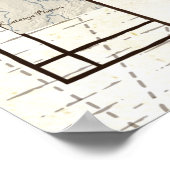 Poster Carte Du Moyen-Orient (Coin)