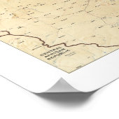 Poster Carte du Moyen-Orient 1993 (Coin)