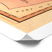 Poster Carte du Moyen-Orient en Égypte - 1800 (Coin)