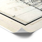 Poster Carte du New Jersey 1872 (Coin)