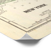 Poster Carte du New York Atlas (Coin)