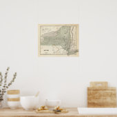 Poster Carte du New York Atlas (Cuisine)