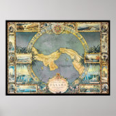 Poster Carte du Panama (Devant)