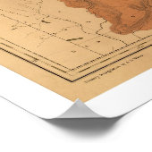 Poster Carte du parc de Yellowstone 1878 (Coin)