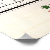 POSTER CARTE DU PARC DE YELLOWSTONE 1881 (Coin)