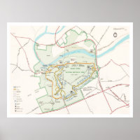 Carte du parc historique national de Valley Forge