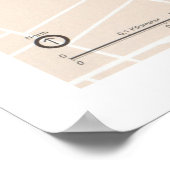 Poster Carte du parc historique national Lowell (1999) (Coin)