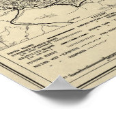 Poster Carte du parc national des Great Smoky Mountains (Coin)