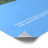 Poster carte du parc national du Mont-Rainier (Coin)