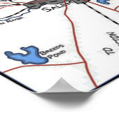 Poster Carte du pays Lovecraft (Coin)