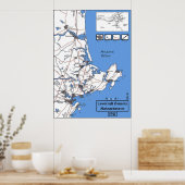 Poster Carte du pays Lovecraft (Cuisine)