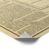 Poster Carte Du Pérou (Coin)