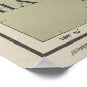 Poster Carte du phare vintage d'Hawaï (1898) (Coin)