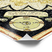 Poster Carte du plan terrestre plat stationnaire et Carré (Coin)