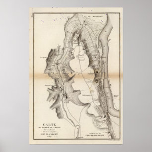 Poster Carte du Plateau Saint-Pierre Atlas