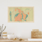 Poster Carte Du Plateau Uinkaret (Cuisine)