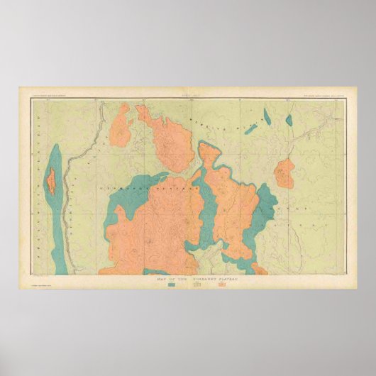 Poster Carte Du Plateau Uinkaret (Devant)