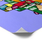 Poster Carte du quartier d'Atlanta (Coin)