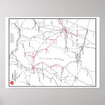 Carte du réseau ferroviaire Hagerstown & Frederick