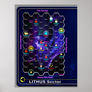 Poster Carte du secteur Lithus