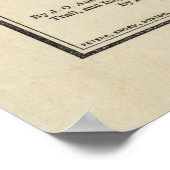 Poster Carte du sentier Monadnock vintage (1910) (Coin)