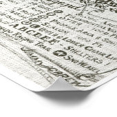 Poster Carte du sentier Thorn Mountain 1949 (Coin)