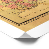 Poster Carte Du Siège De La Guerre Civile 1862 (Coin)