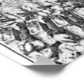 Poster Carte du siège de Malte en 1565 (Coin)