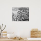 Poster Carte du siège de Malte en 1565 (Cuisine)